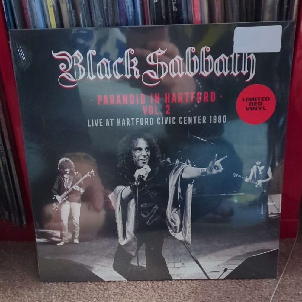Black Sabbath Paranoid in Hartford Vol 2 Red Vinyl